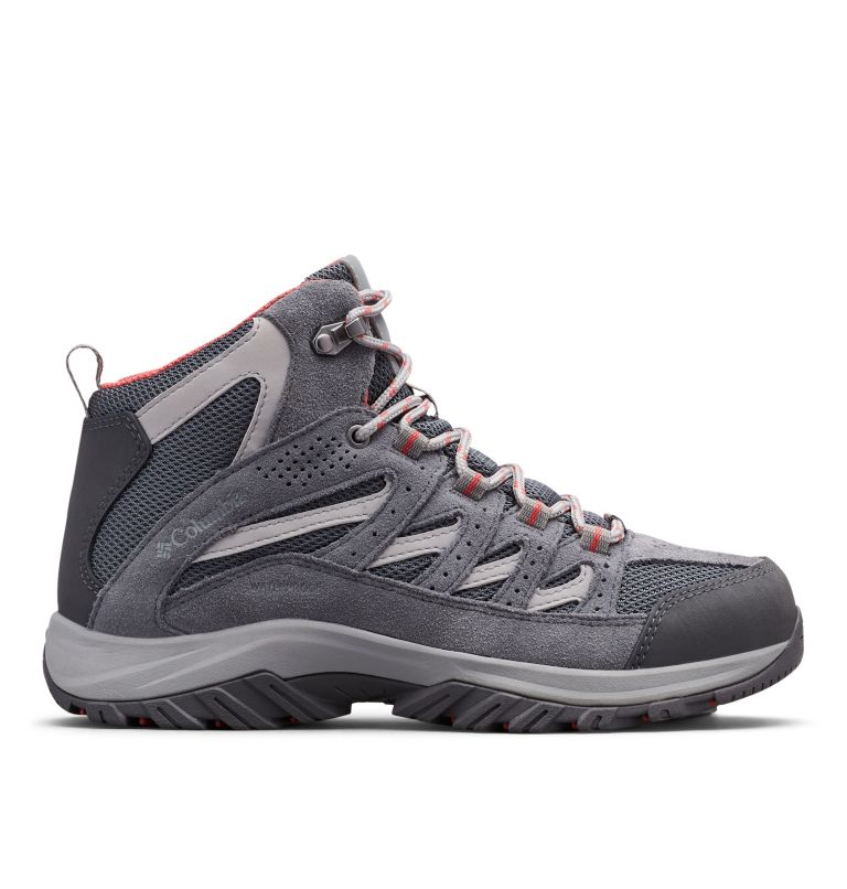 Columbia Crestwood™ Mid Waterproof Women's Hiking Boots Deep Grey/Red | ERO7158TF