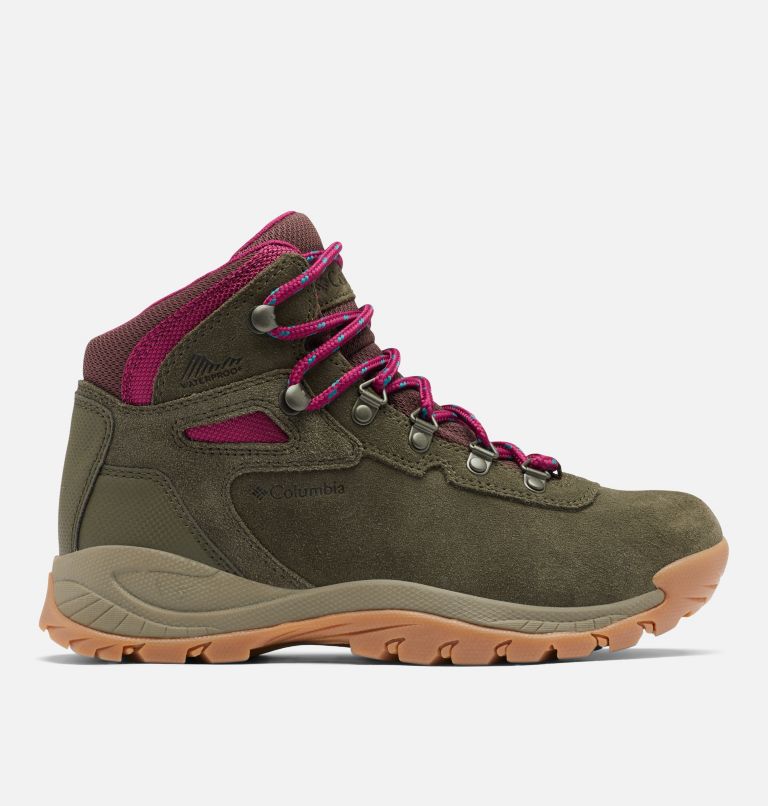 Columbia Newton Ridge™ Plus Waterproof Amped Women's Hiking Boots Olive/Red | YHO7158HZ