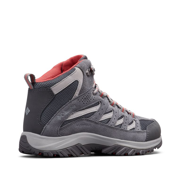 Columbia Crestwood™ Mid Waterproof Women's Hiking Boots Deep Grey/Red | ERO7158TF