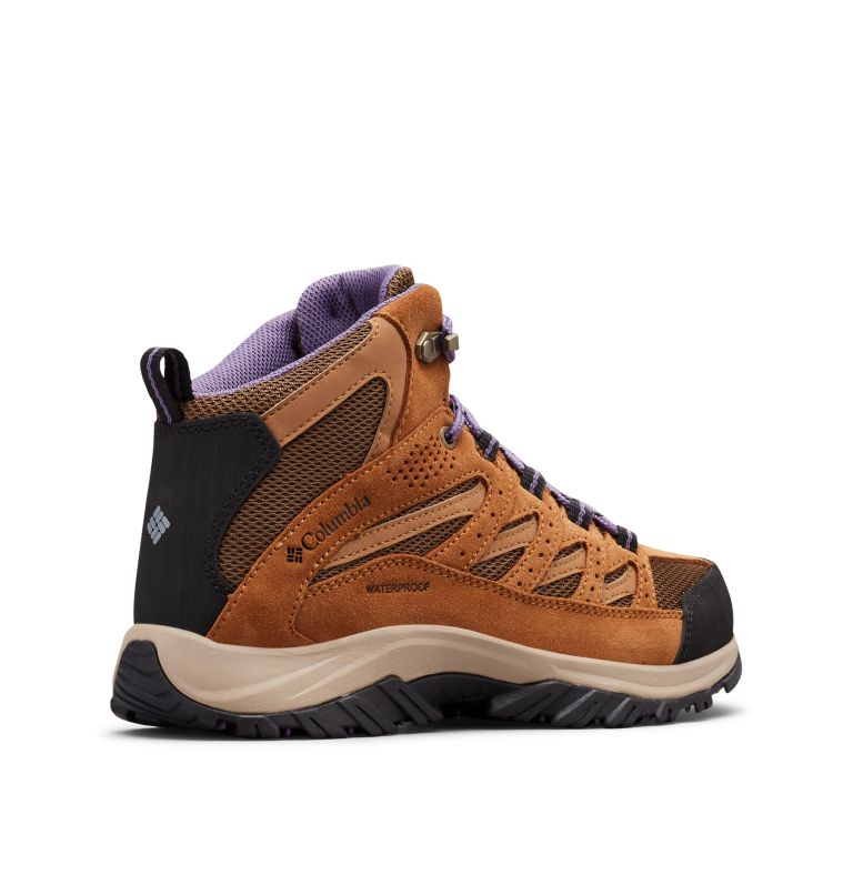 Columbia Crestwood™ Mid Waterproof Women's Hiking Boots Dark/Purple | SAT8480LP