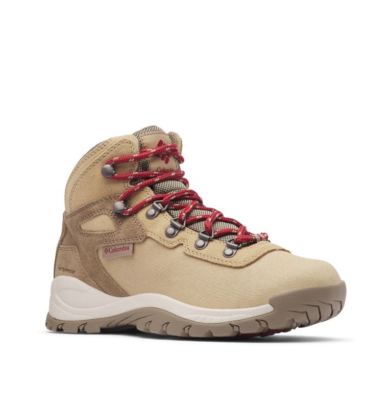 Columbia Newton Ridge™ Canvas Waterproof Women's Hiking Boots Red | QLL858NO