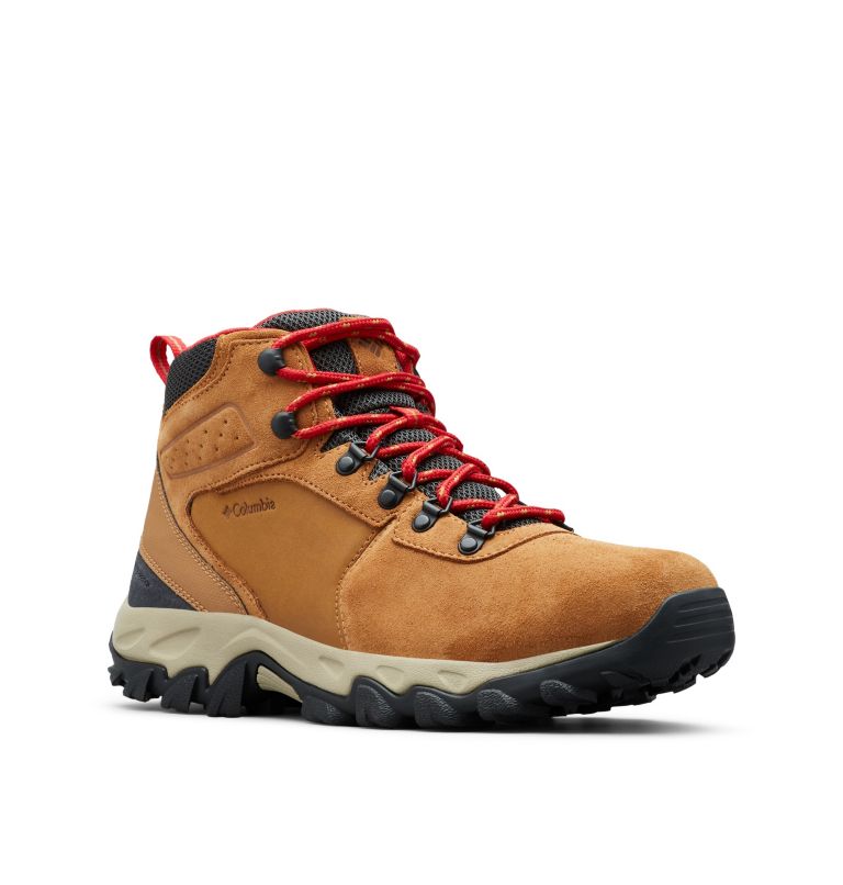 Columbia Newton Ridge™ Plus II Suede Waterproof Men's Hiking Boots Blue/Red | KMX3880JC