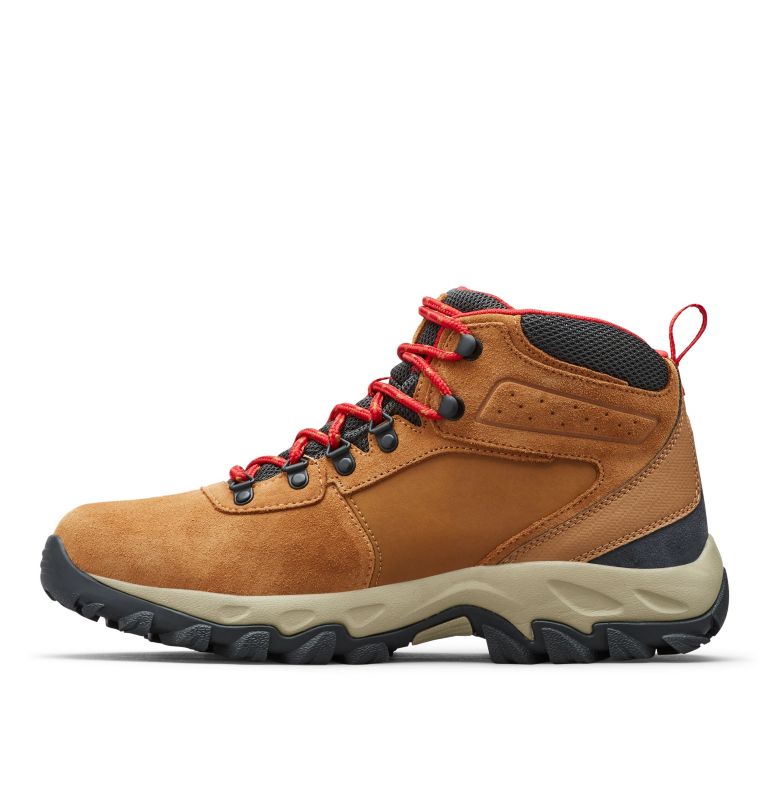 Columbia Newton Ridge™ Plus II Suede Waterproof Men's Hiking Boots Blue/Red | KMX3880JC