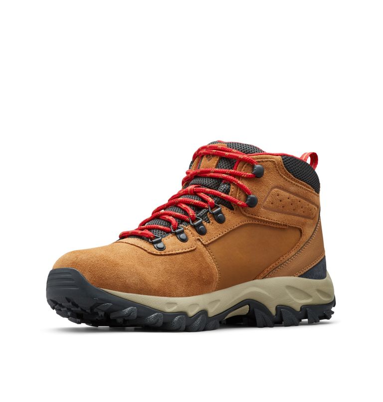 Columbia Newton Ridge™ Plus II Suede Waterproof Men's Hiking Boots Blue/Red | KMX3880JC