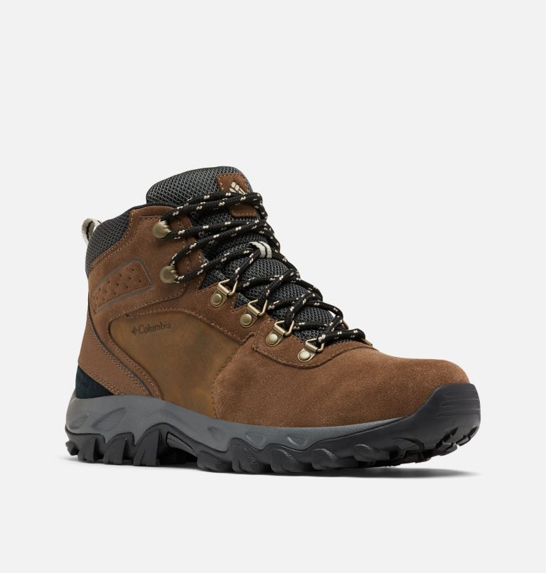 Columbia Newton Ridge™ Plus II Suede Waterproof Men's Hiking Boots Dark Brown/Dark Grey | XME5255LJ