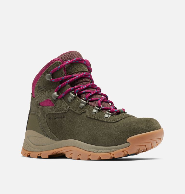 Columbia Newton Ridge™ Plus Waterproof Amped Women's Hiking Boots Olive/Red | YHO7158HZ