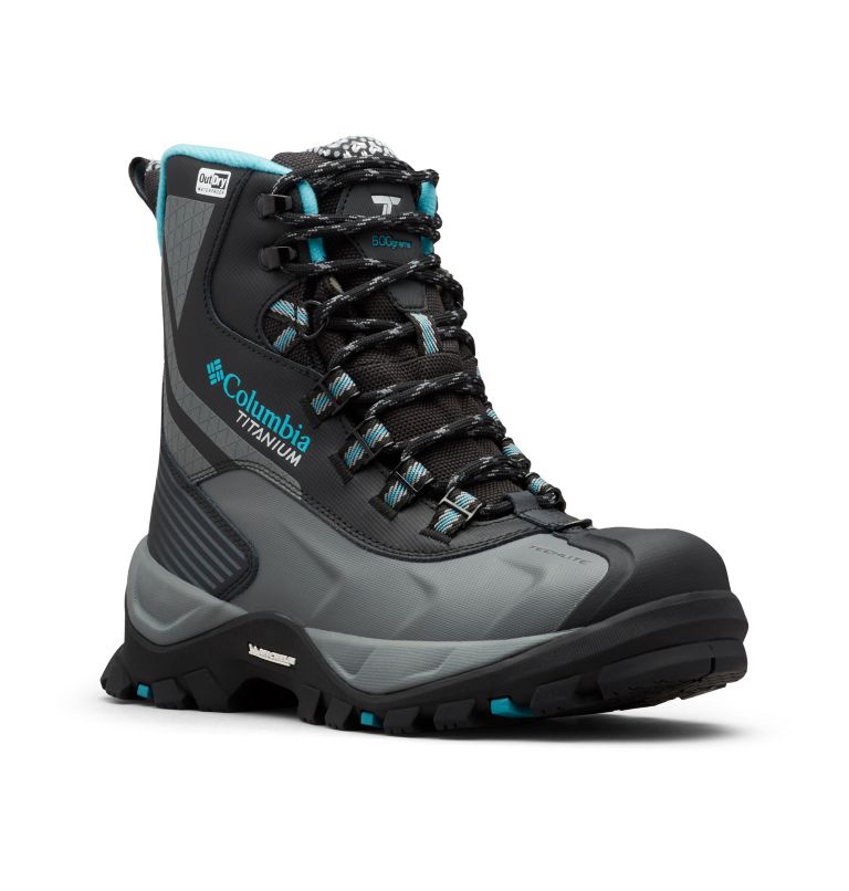 Columbia Powderhouse Titanium Omni-Heat™ 3D OutDry™ Women's Winter Boots Black | QSI9093MJ